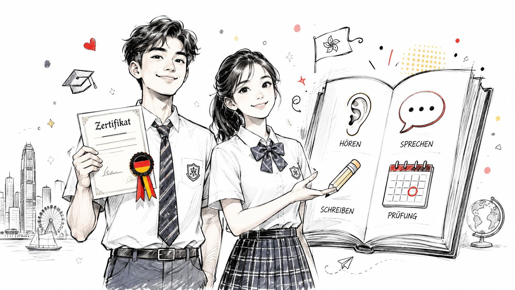 Fit in Deutsch: Goethe Youth Exams (A1/A2) for HK Kids & Teens