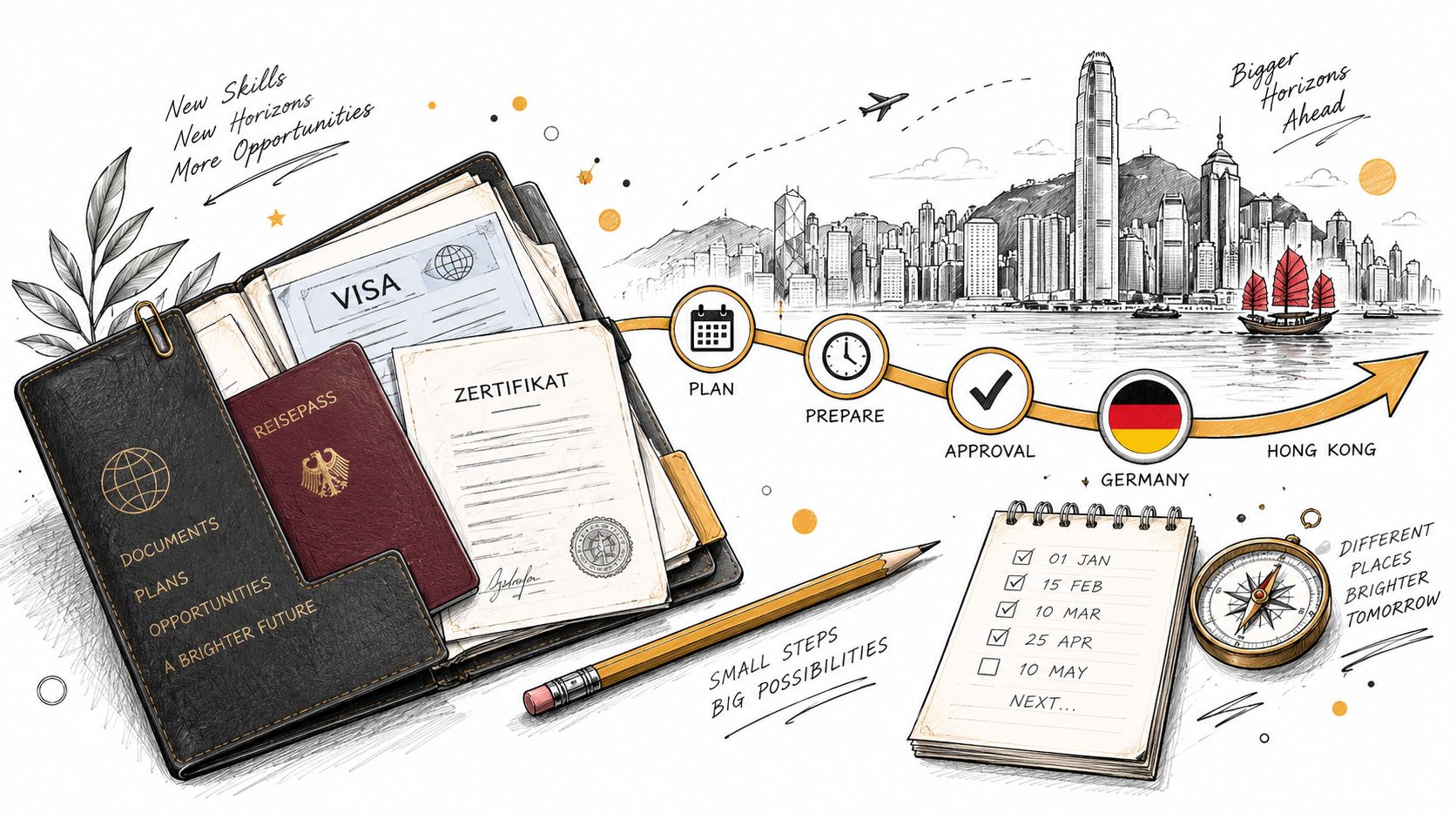 Documents & Timeline for German Exams and Study in Hong Kong