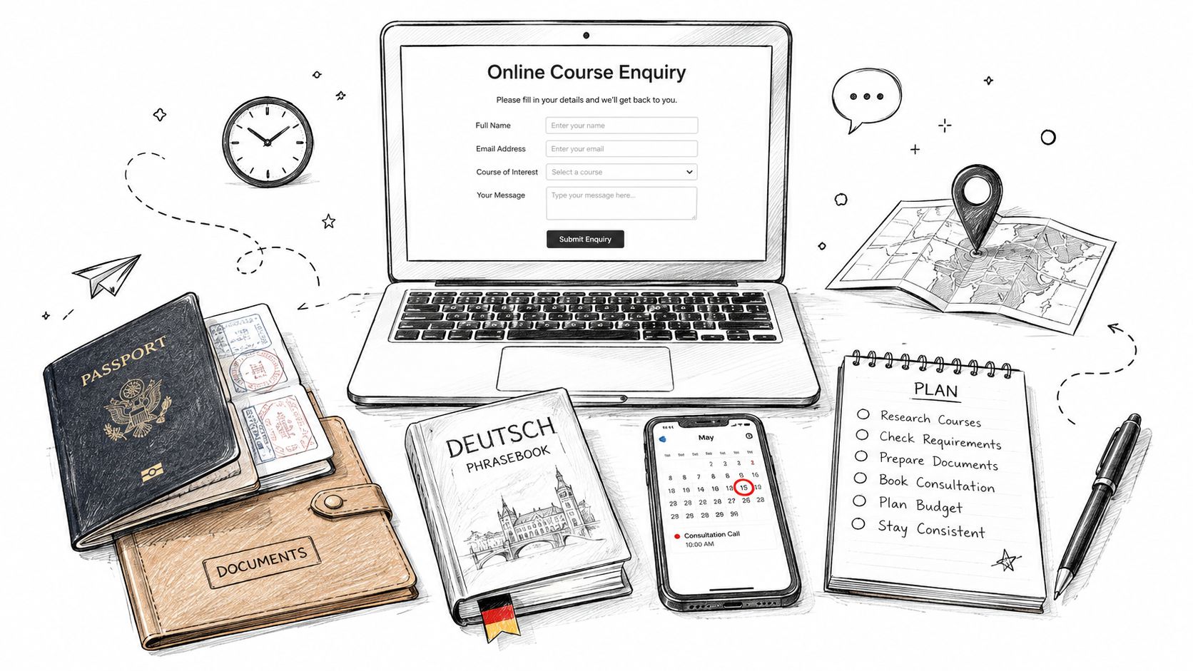 Registration & Preparation for German Courses in Hong Kong