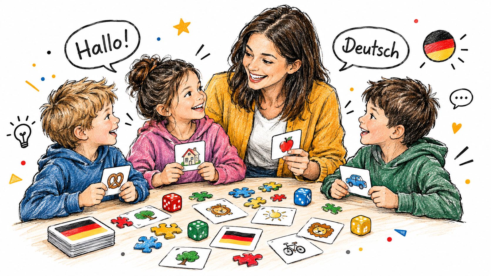 Interactive German Classes for Kids: Games