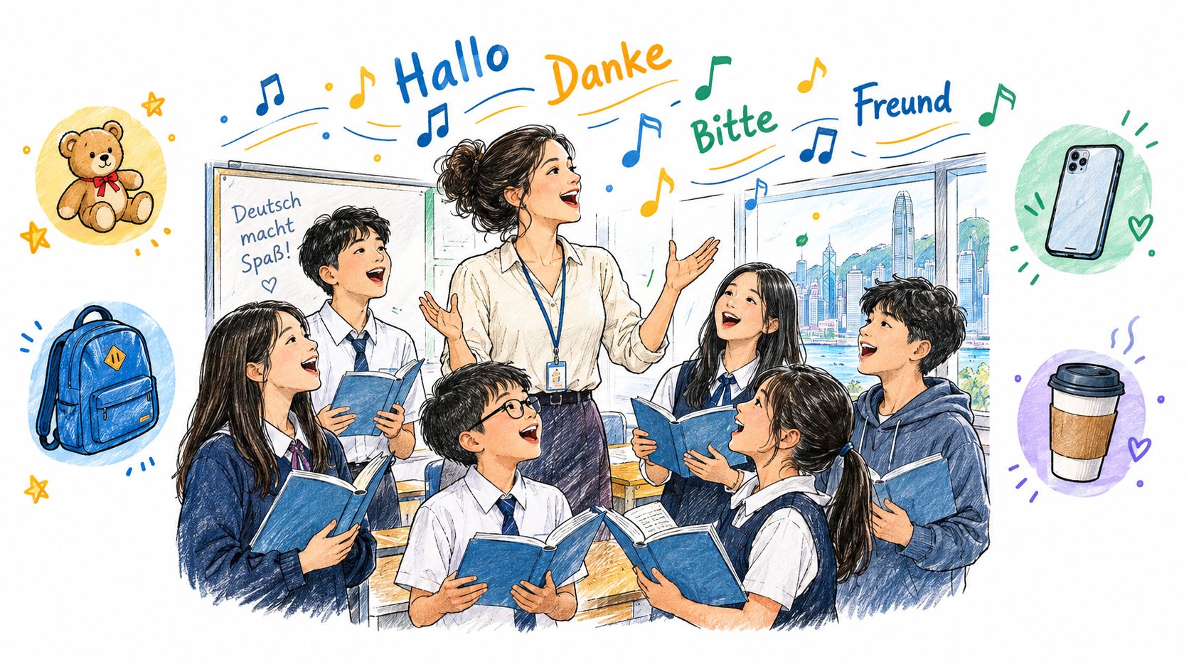 Songs and Activities That Teach German in Hong Kong
