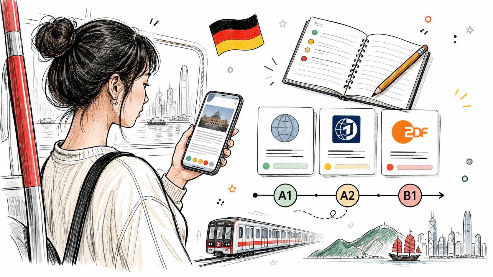 10 German News Sites and Apps (A1-B1) for HK Learners