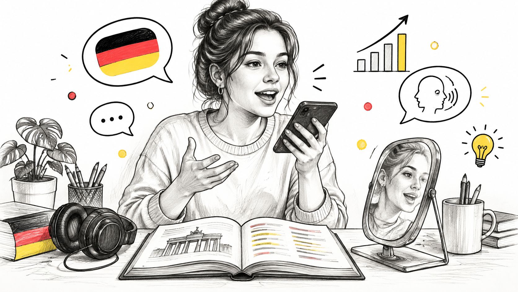 How to Practise Speaking German Without a Partner: 10 Methods That Work
