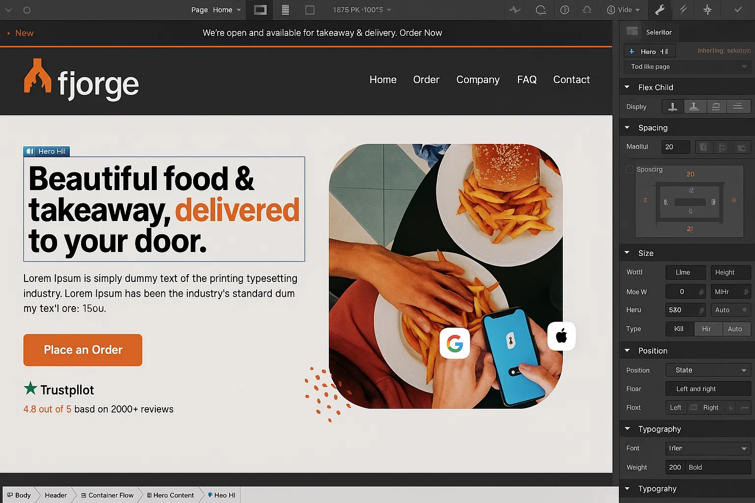 fjorge and Webflow partnership for web design and development