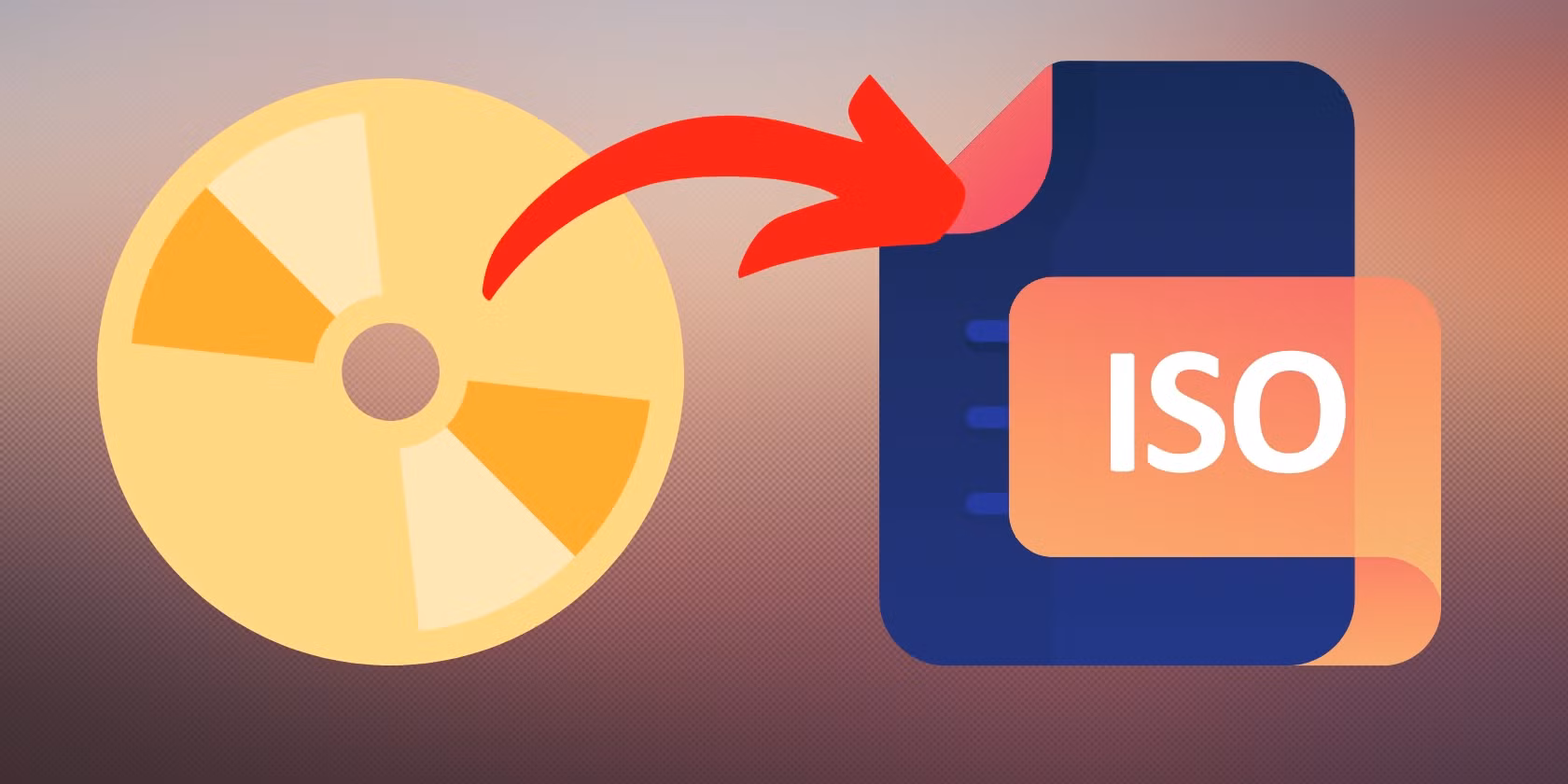 ISO disk image icon for Windows 7 mounting software