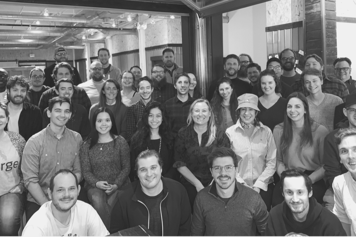 fjorge team celebrating Top Workplaces 2020 recognition