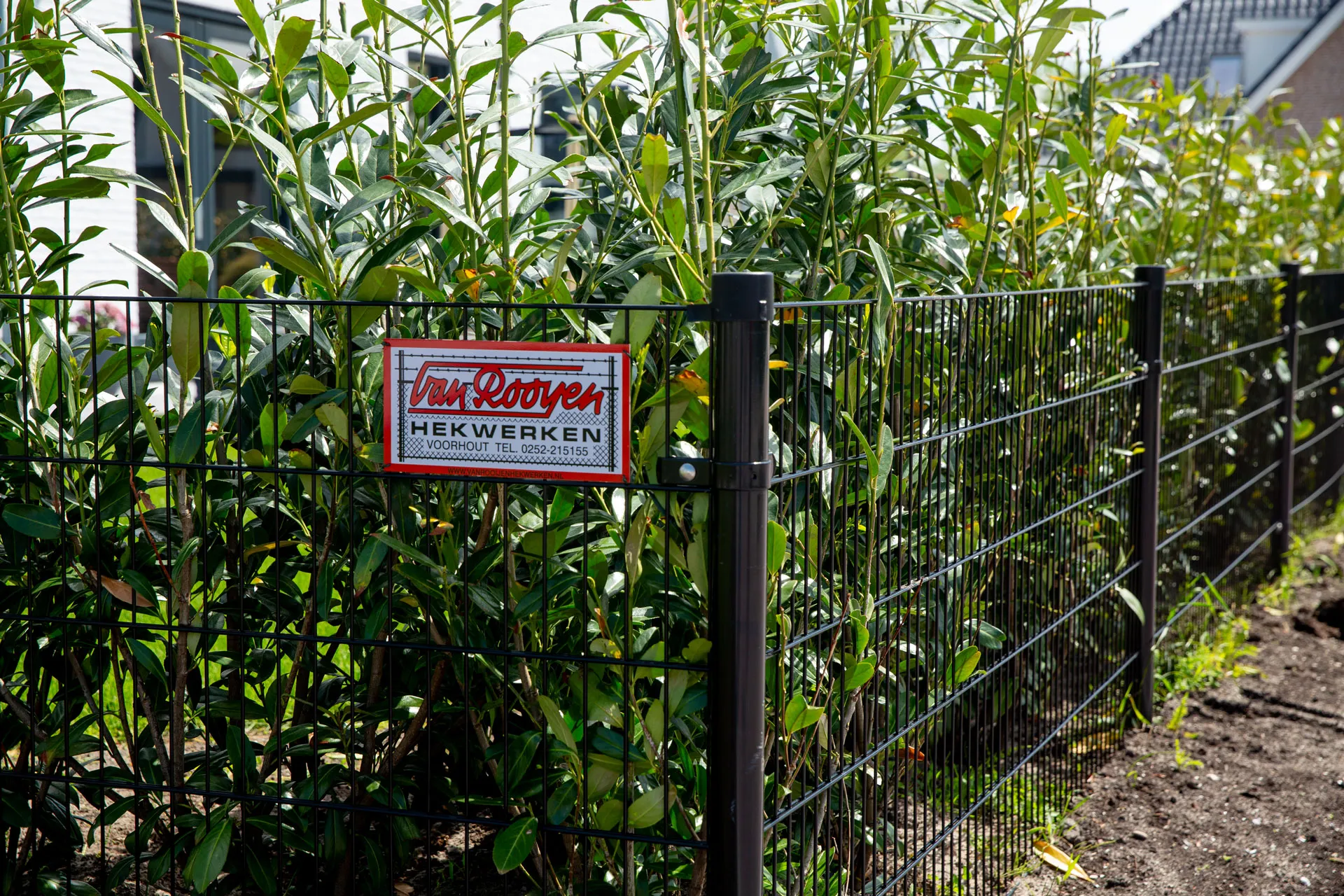 standaard hekwerk op een miniboerderij