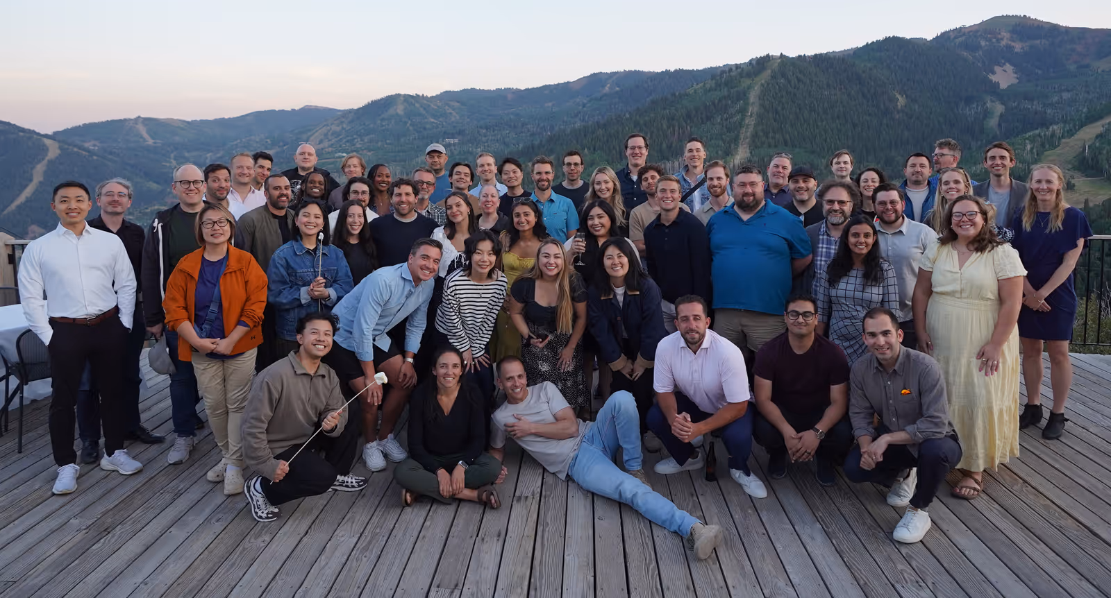 Freed employees gathering at company retreat