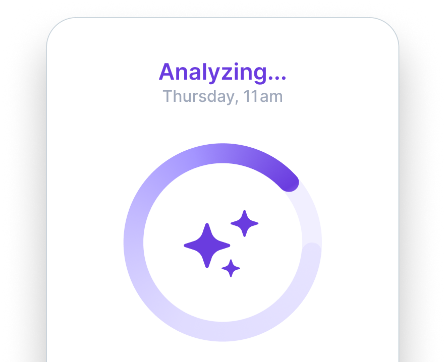 Screenshot of Freed analyzing your note
