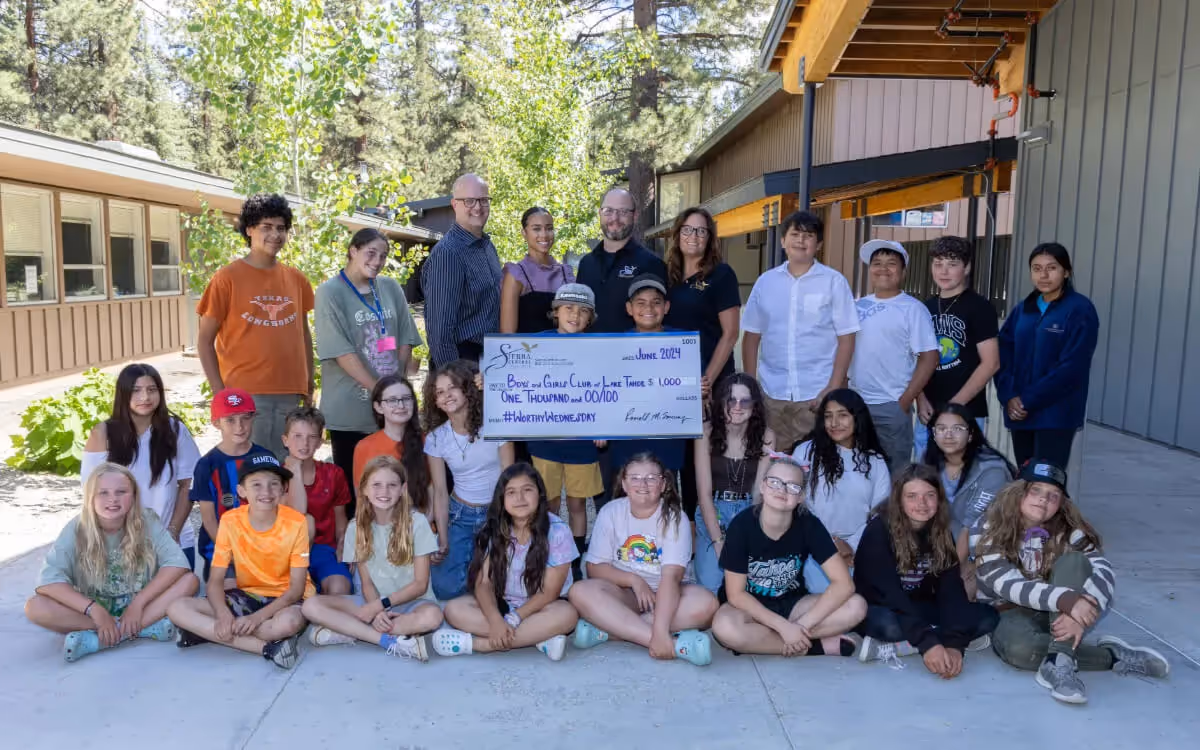 #WorthyWednesday donation to Boys & Girls Club of Lake Tahoe.