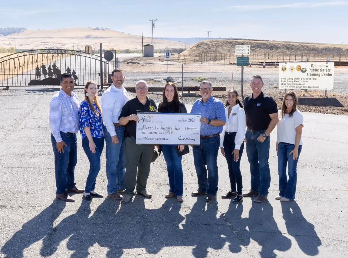 #WorthyWednesday donation to Butte County Sherrif's Mounted Posse.