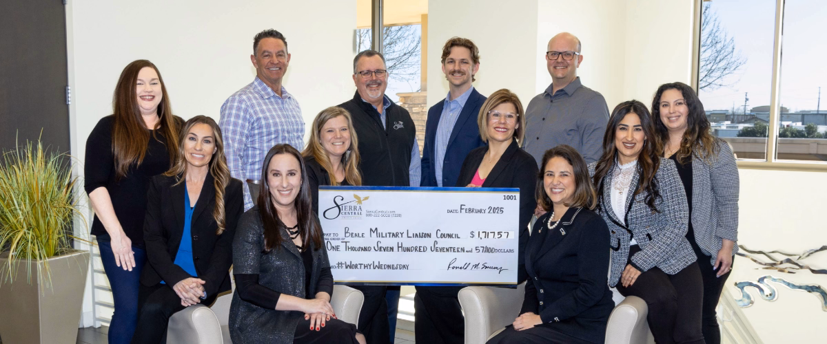 #WorthyWednesday donation to Beale Military Liaison Council.