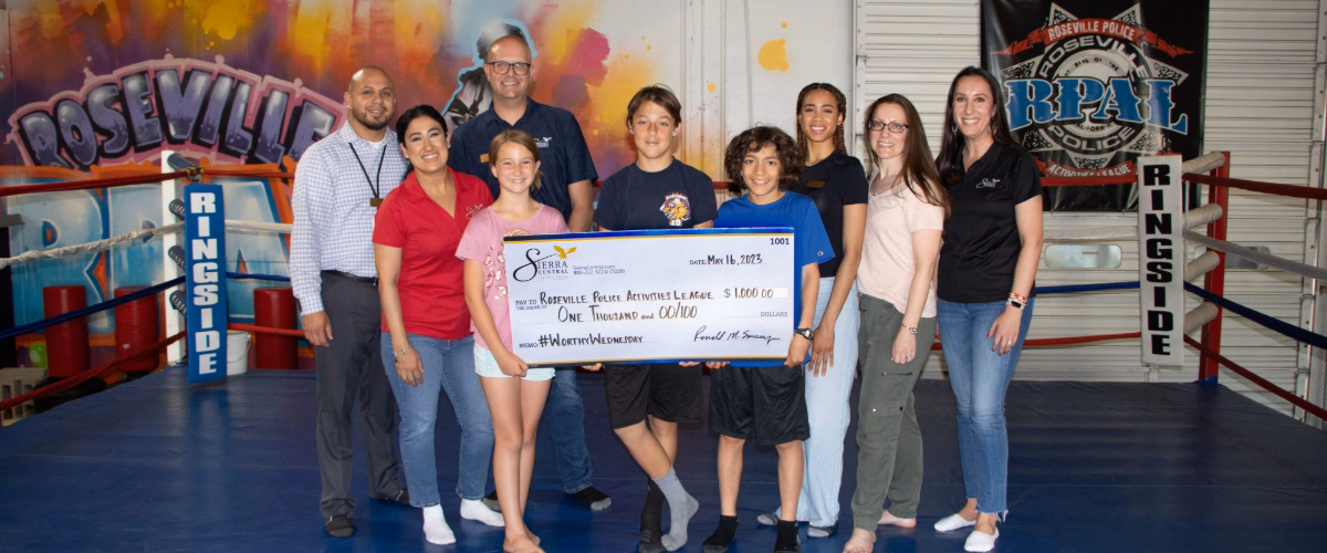 #WorthyWednesday donation to Roseville Police Activities League.