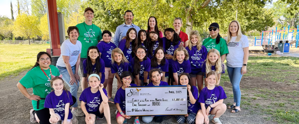 #WorthyWednesday donation to Girls On the Run of the North State.