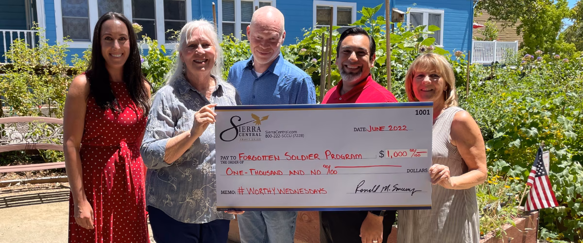#WorthyWednesday donation to Forgotten Soldier Program.