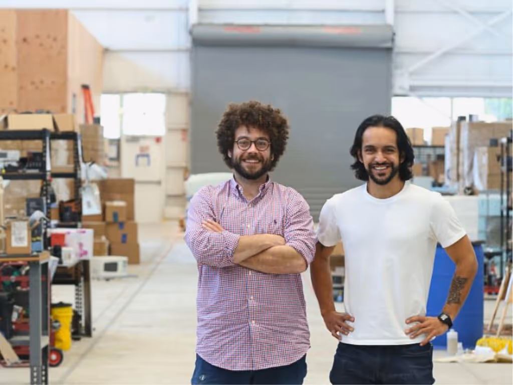 Noya Co-Founders, CTO Daniel Cavero (L) and CEO Josh Santos (R) at Noya’s headquarters in Oakland, CA (Noya)