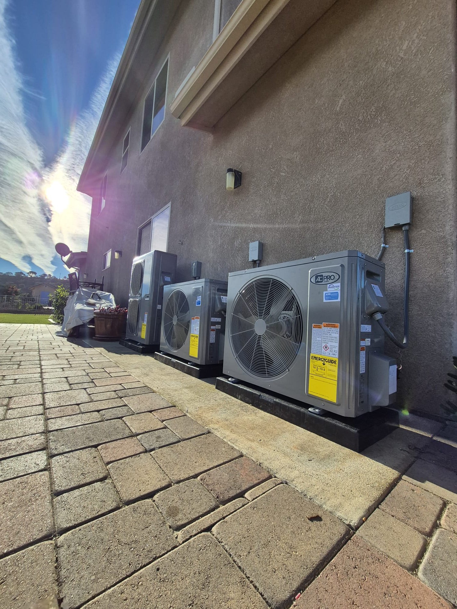 air conditioners after being repaired
