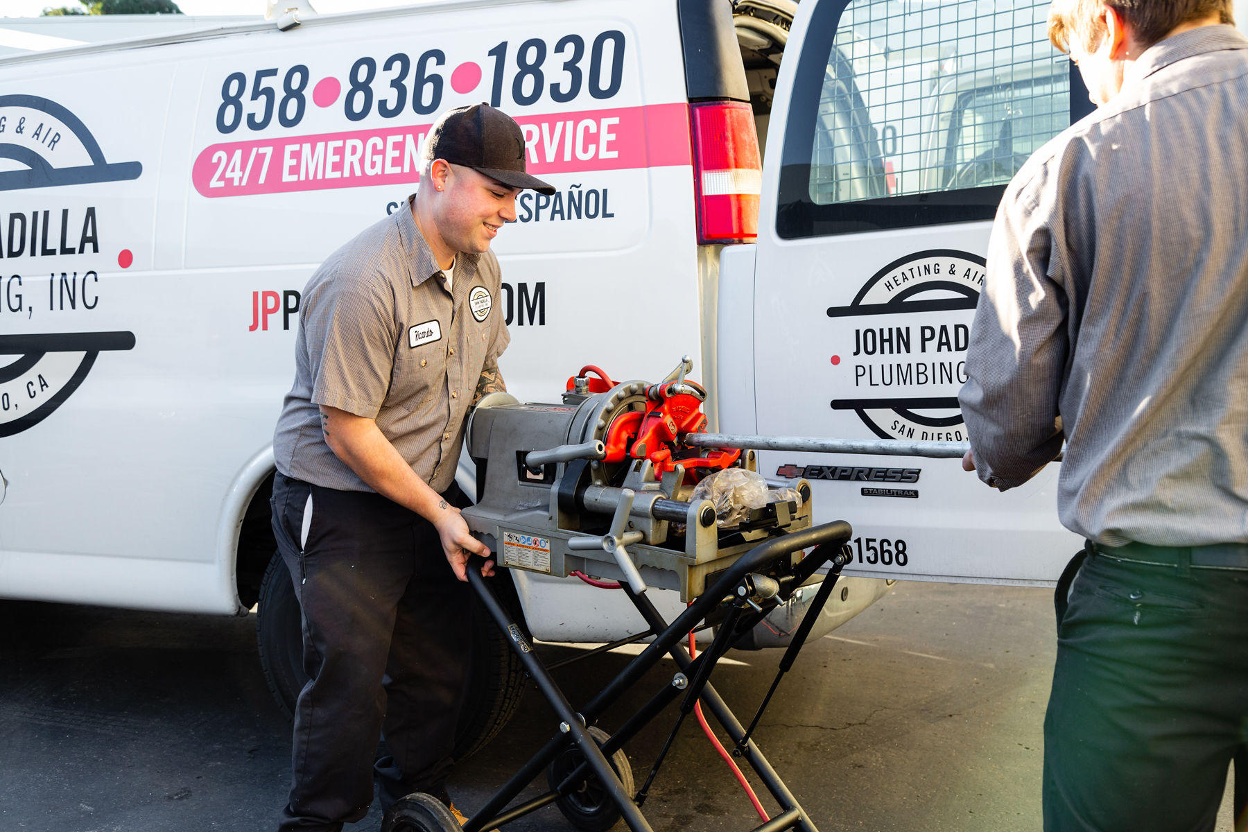 plumber providing plumbing services