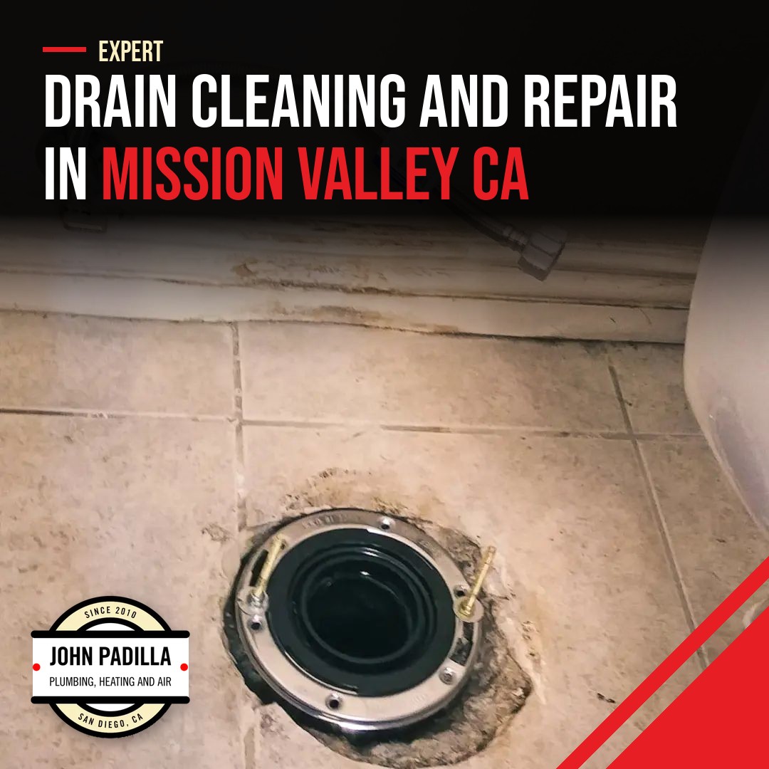 recently cleaned drain