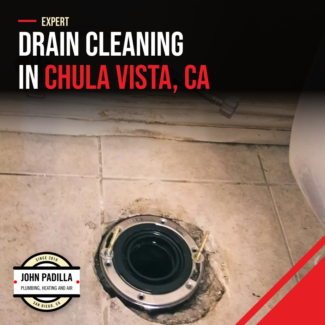 clean drain in bathroom