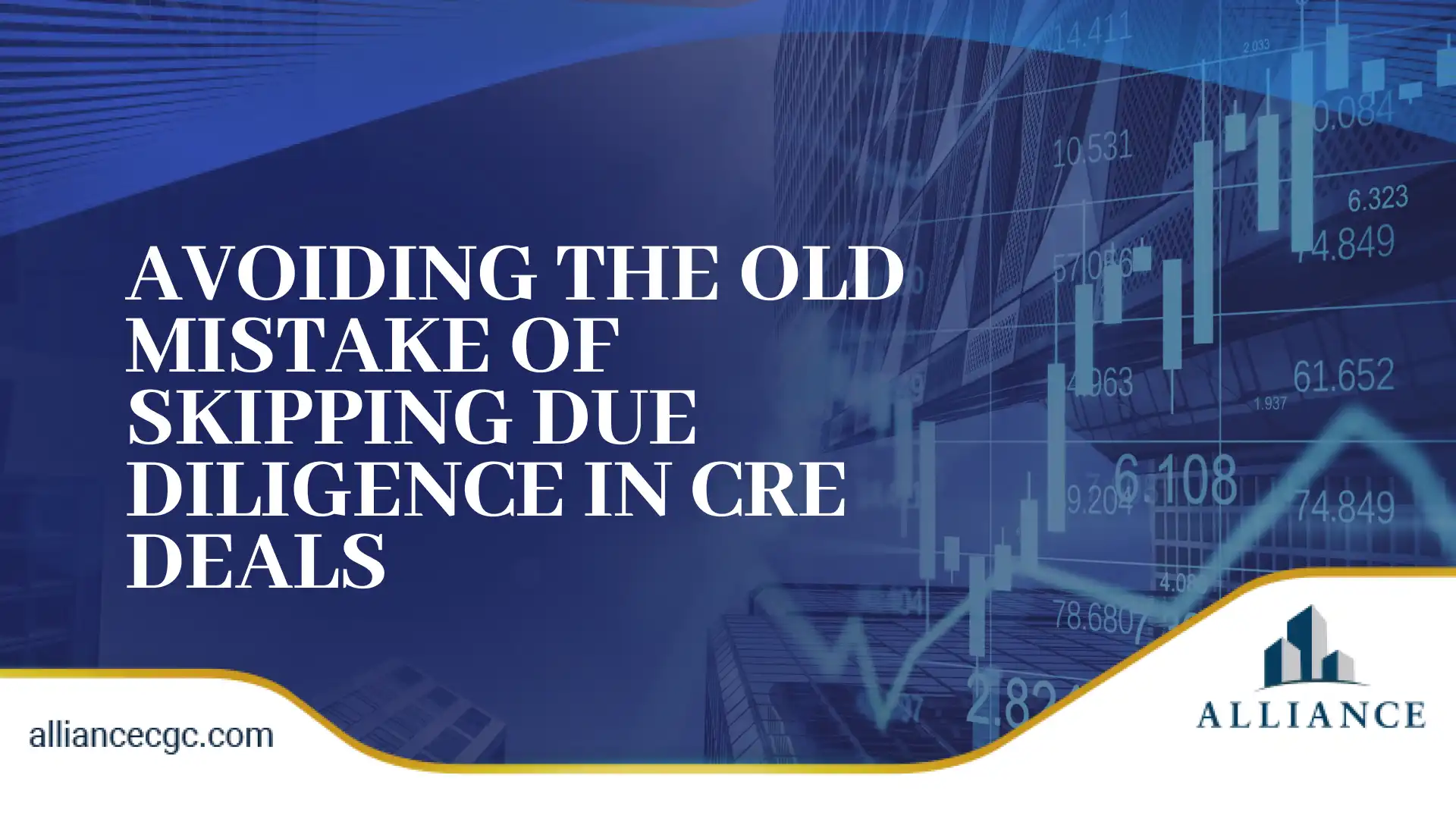 Modern blue-toned skyscraper design with stock market graph overlay.