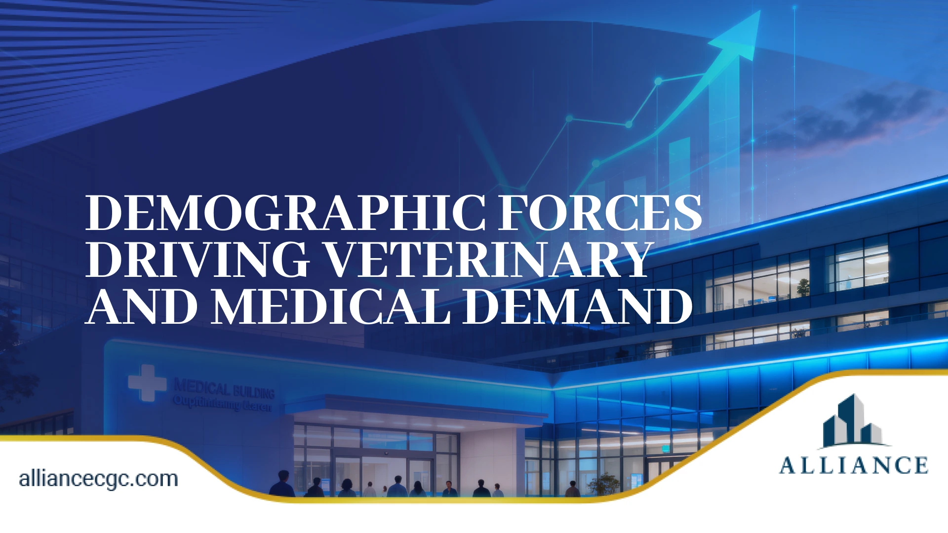 Graph showing demographic forces driving veterinary and medical real estate demand.