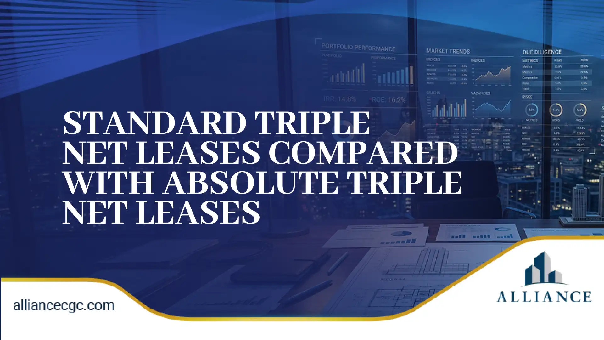 Commercial real estate office graphic comparing triple net lease types