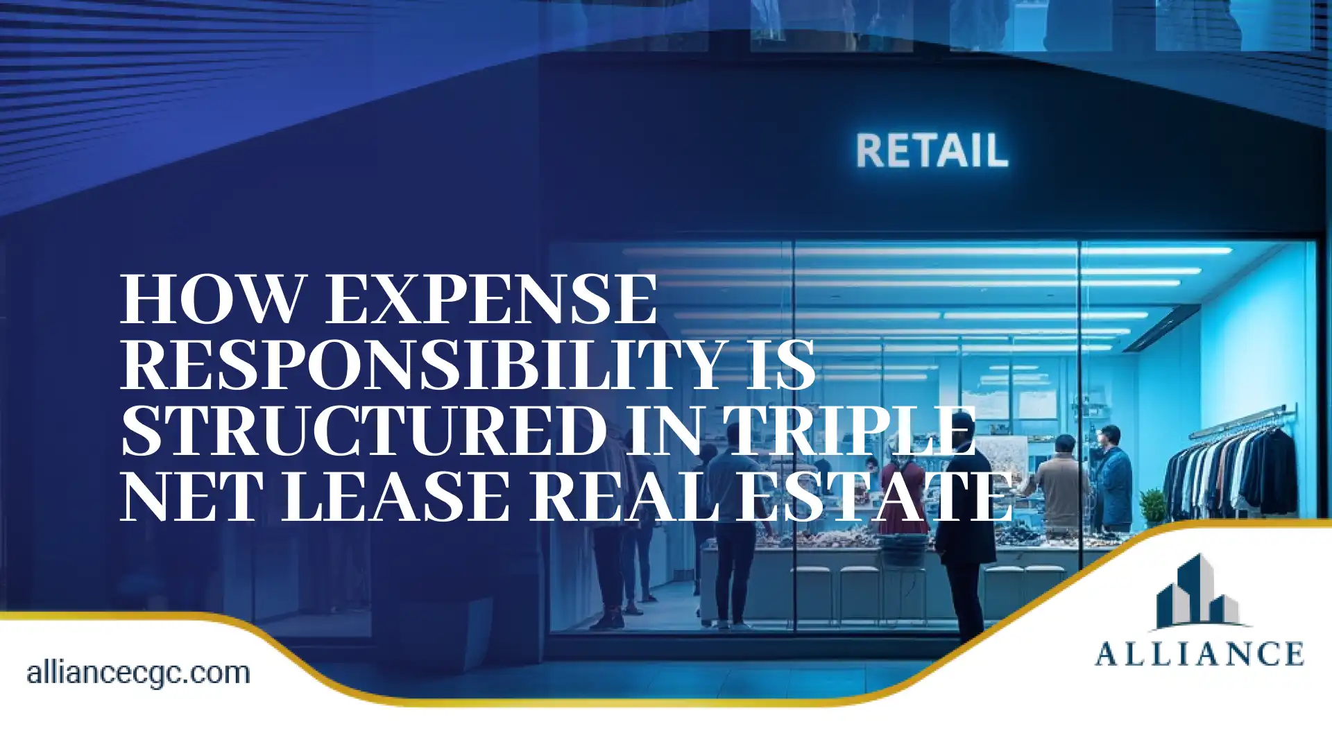 Retail storefront illustrating triple net lease expense responsibilities and costs