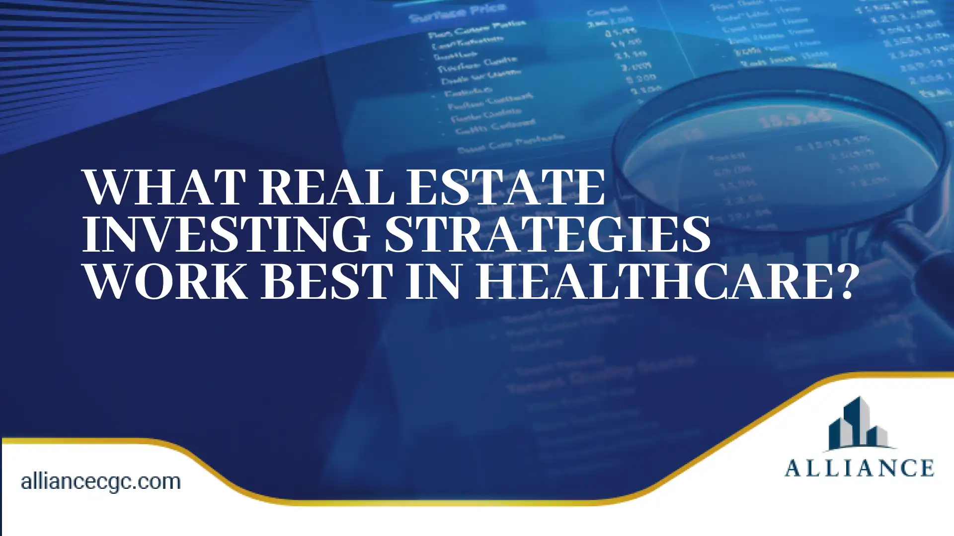 Real estate investing strategies that work best in healthcare