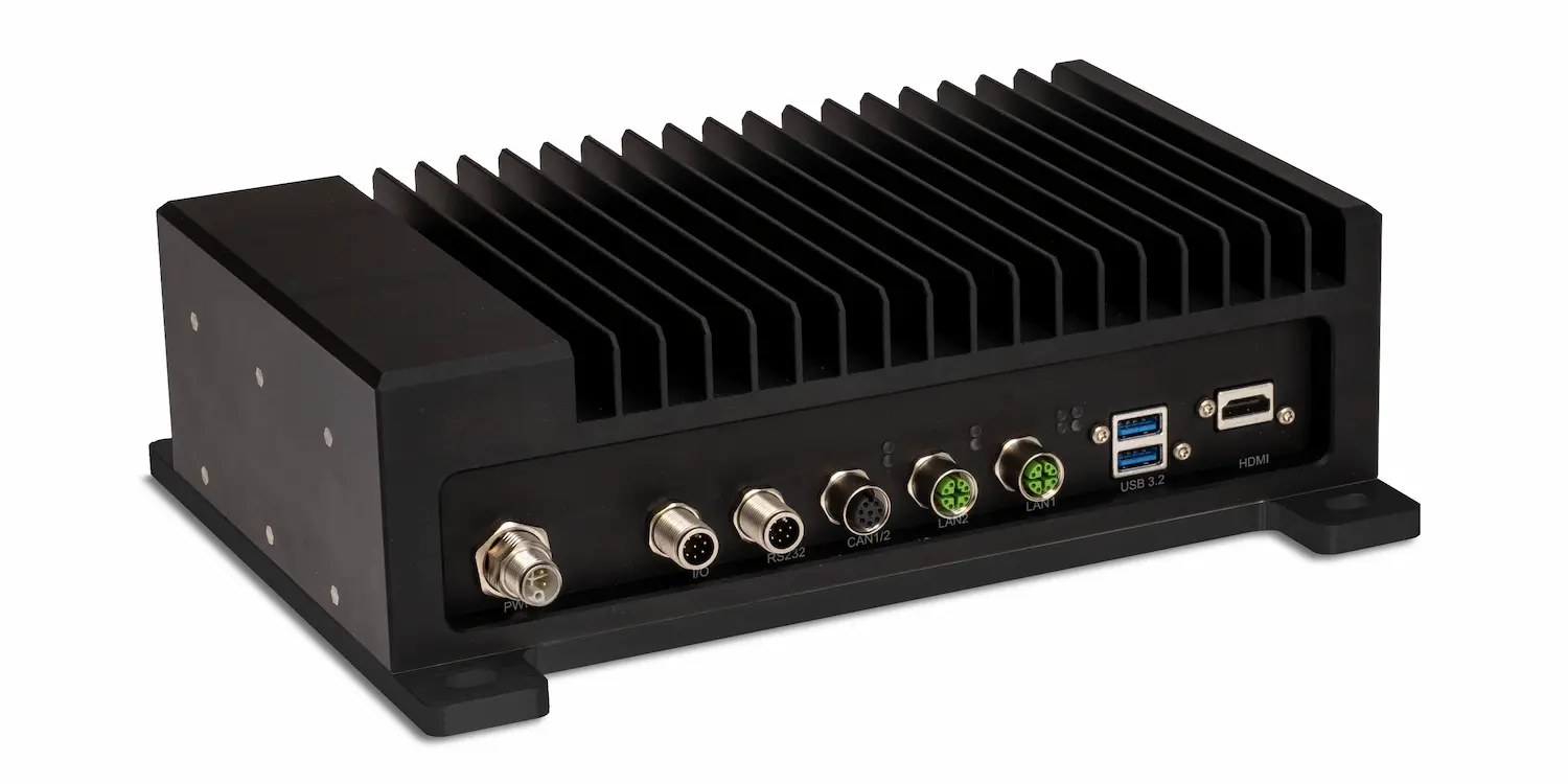 Ruggedized Embedded System by Syslogic with hard-anodised aluminium case, monolithic design