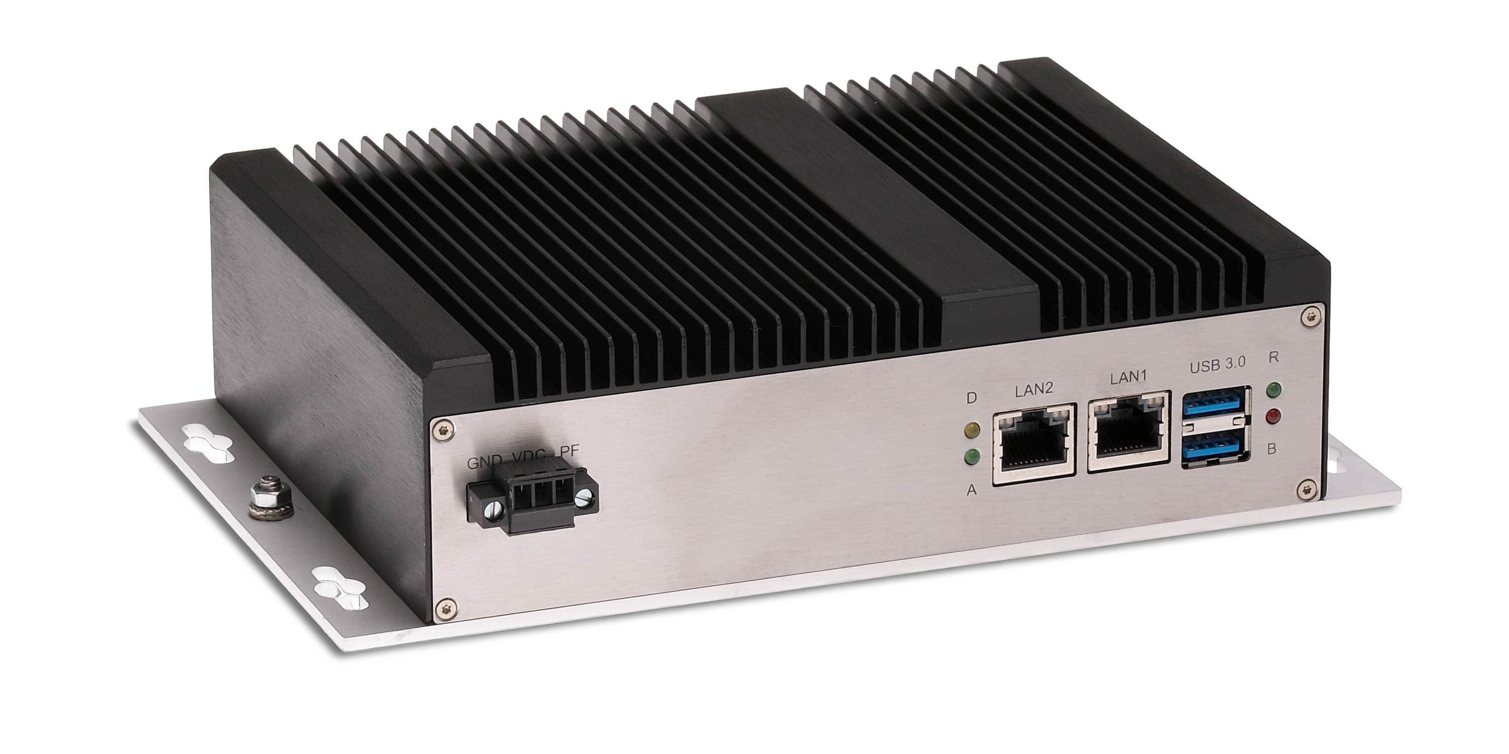 Syslogic Embedded System for OEM use, black cooling fins