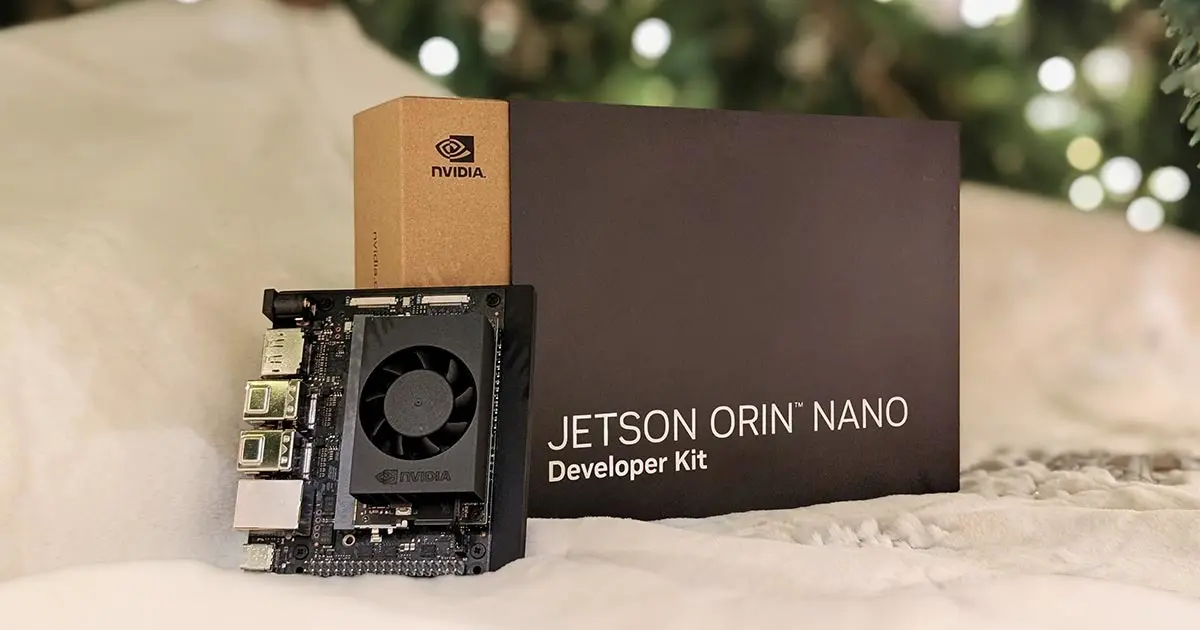 NVIDIA's Jetson Nano Developer Kit, As a Christmas present under the Christmas tree (Source: NVIDIA)