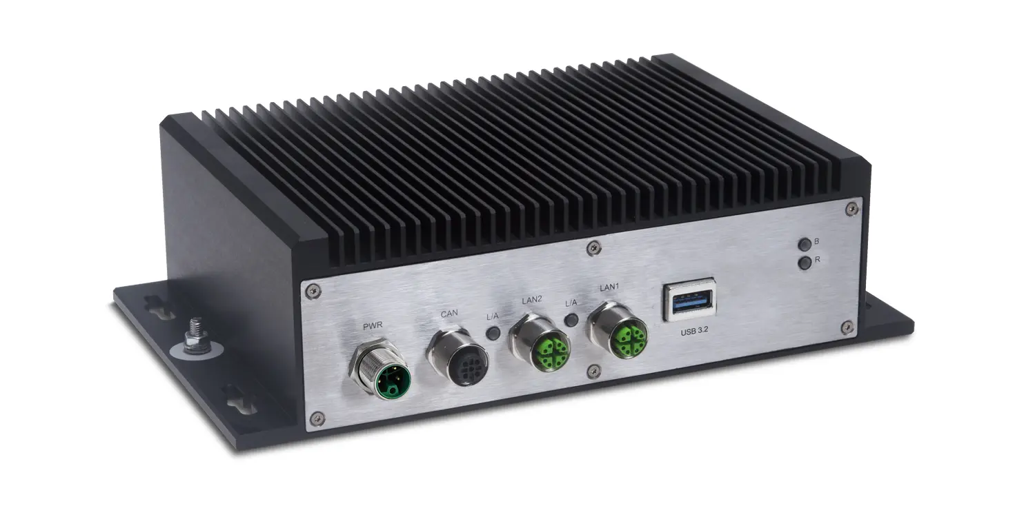 Indutrial compact Embedded Box-PC, based on NVIDIA Jetson technology. Supports Super Mode for Jetson Orin Nano.