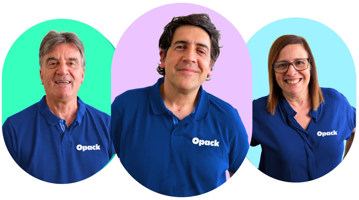 Faces of Opack's customer service team members