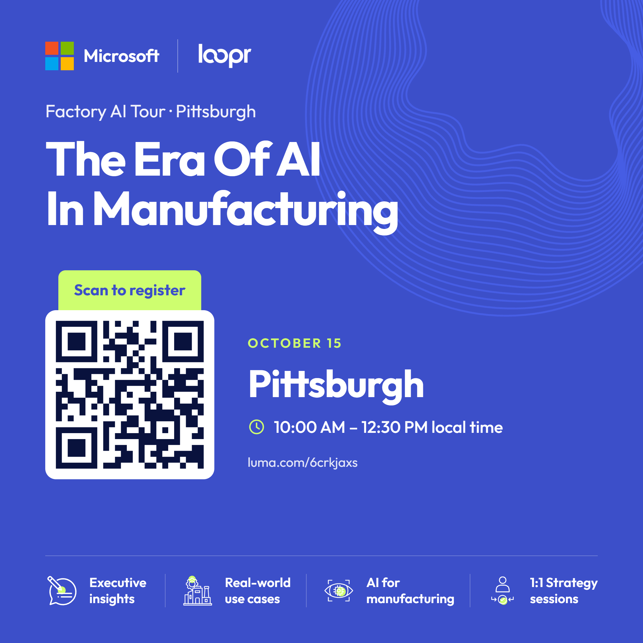 Microsoft x Loopr Factory AI Tour Pittsburgh, October 15