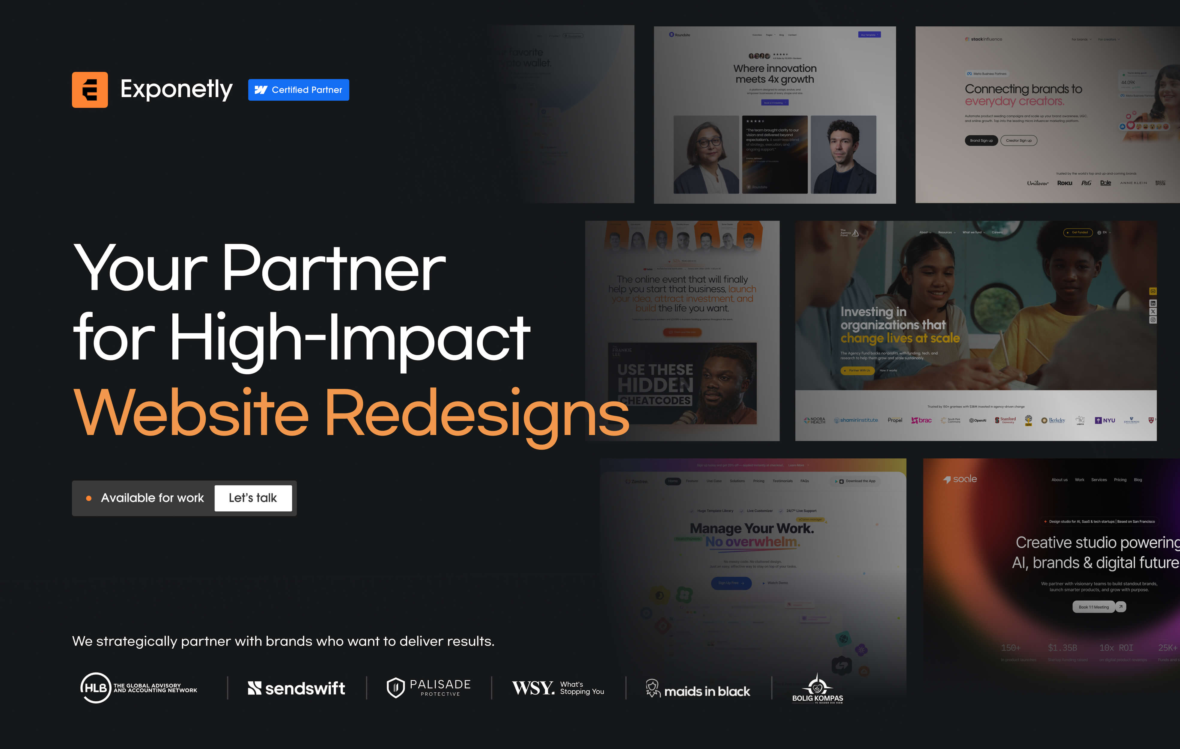 Exponetly - Design & Development Agency - Webflow