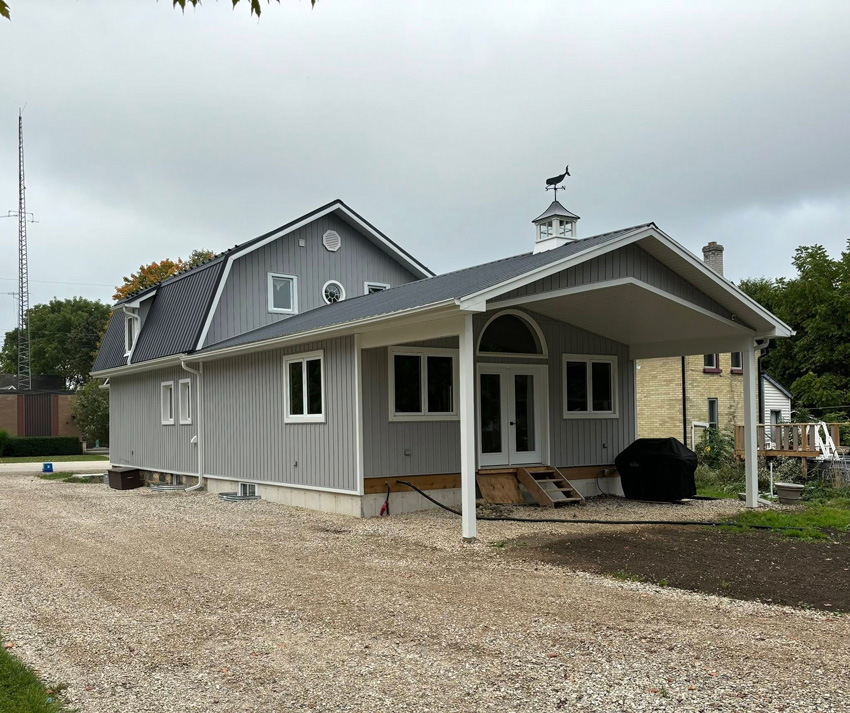 Photo of the renovated house