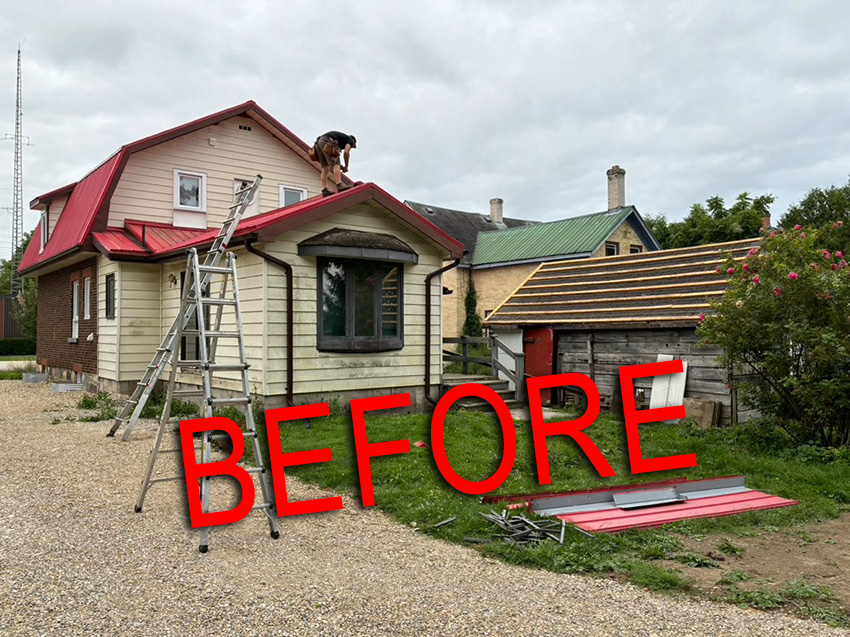 Photo of the house before the renovation'