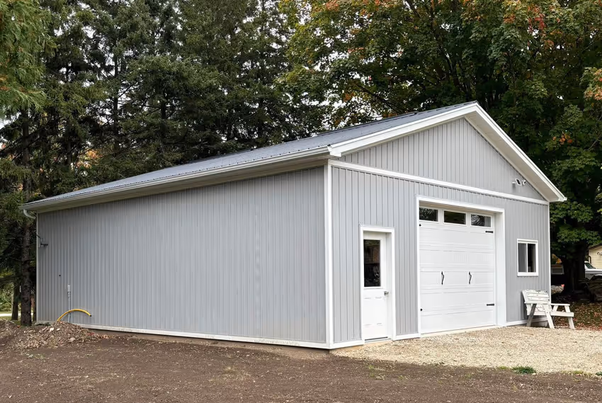 Photo of the garage of the newly renovated house