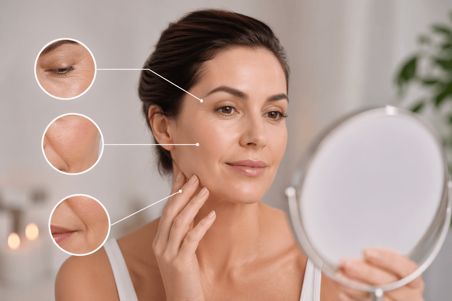 Sculptra treatment in Rockwall, Texas to stimulate collagen and restore youthful facial volume