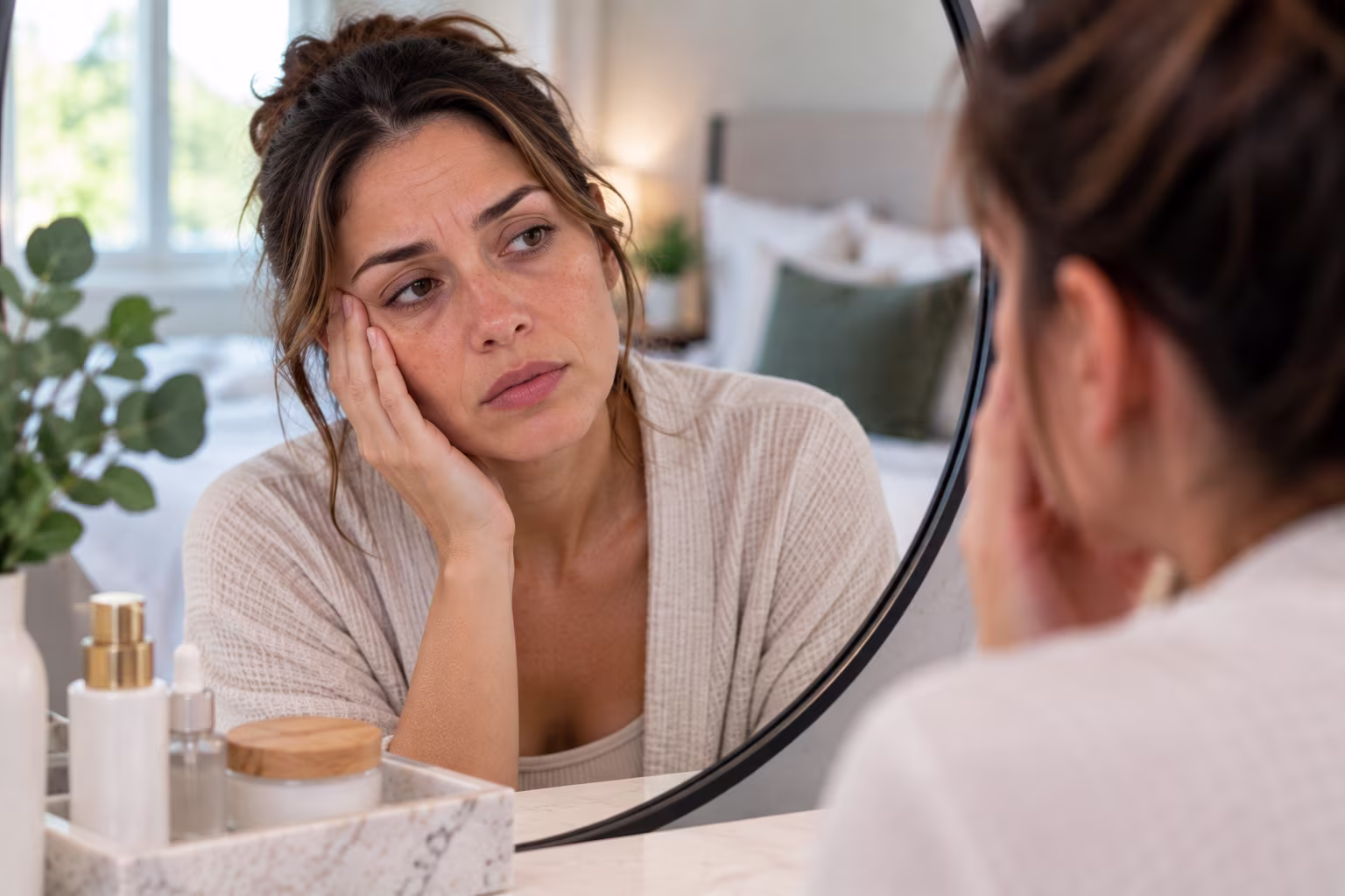 Woman with smooth, glowing skin after a skin rejuvenation treatment in Rockwall, Texas