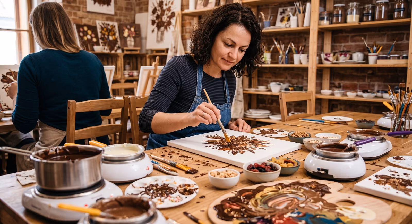 Kreativní workshop malování s čokoládou na plátno – ChocoLat 0°0'0"