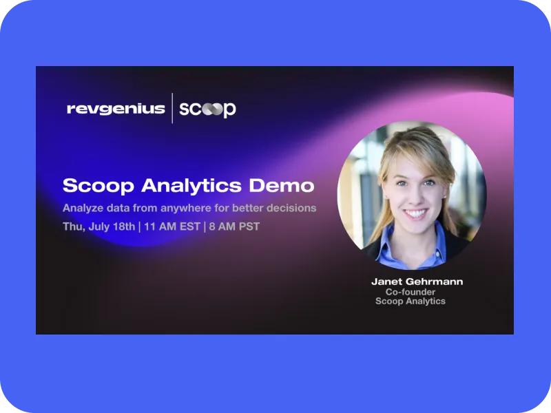 Revolutionizing Data Analytics with Scoop: A Highlight from RevGenius Demo Days