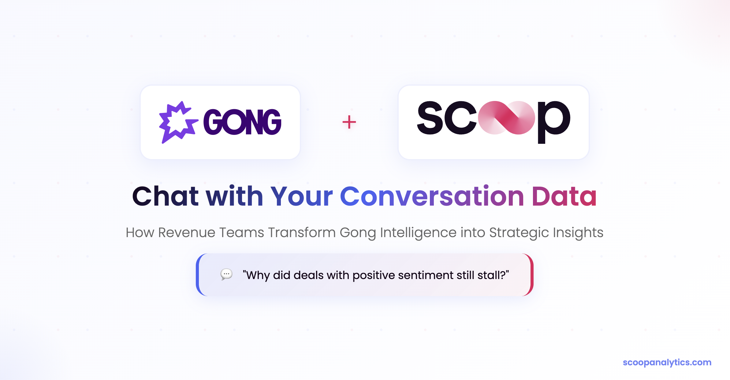 How Revenue Teams are Using Gong + Scoop Together to Transform Conversation Data into Strategic Insights