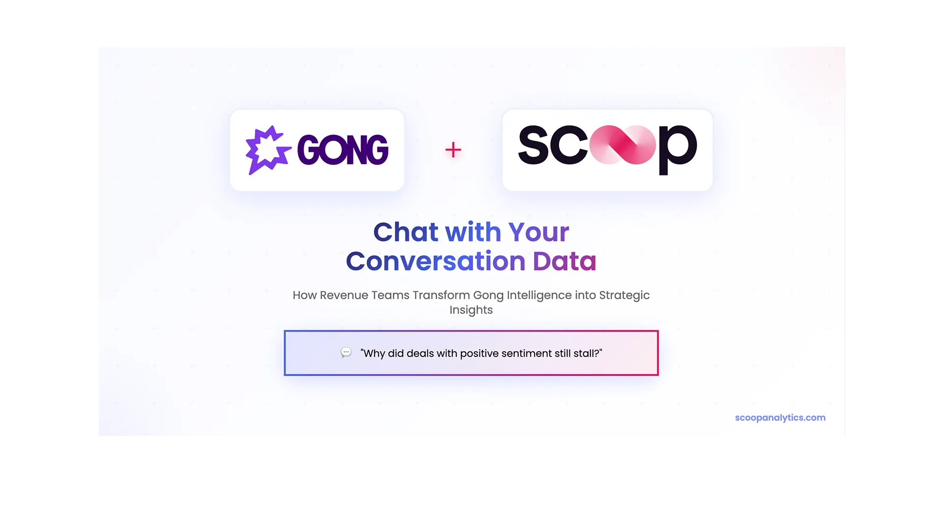 How Revenue Teams are Using Gong + Scoop Together to Transform Conversation Data into Strategic Insights