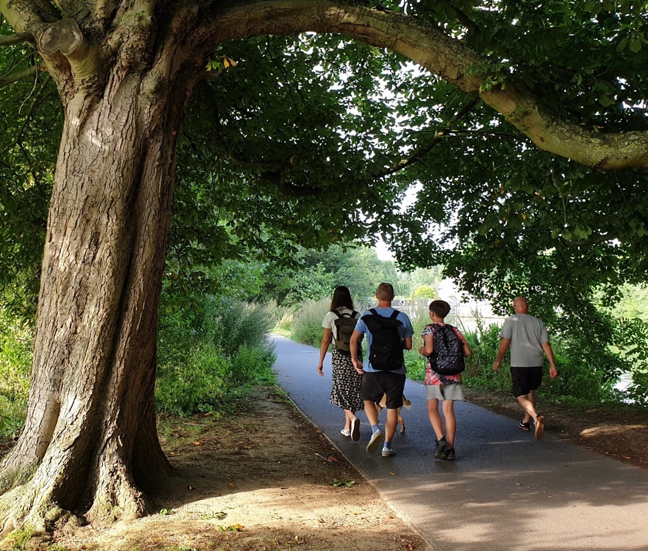 The Thames Path National Trail at Iffley Lock