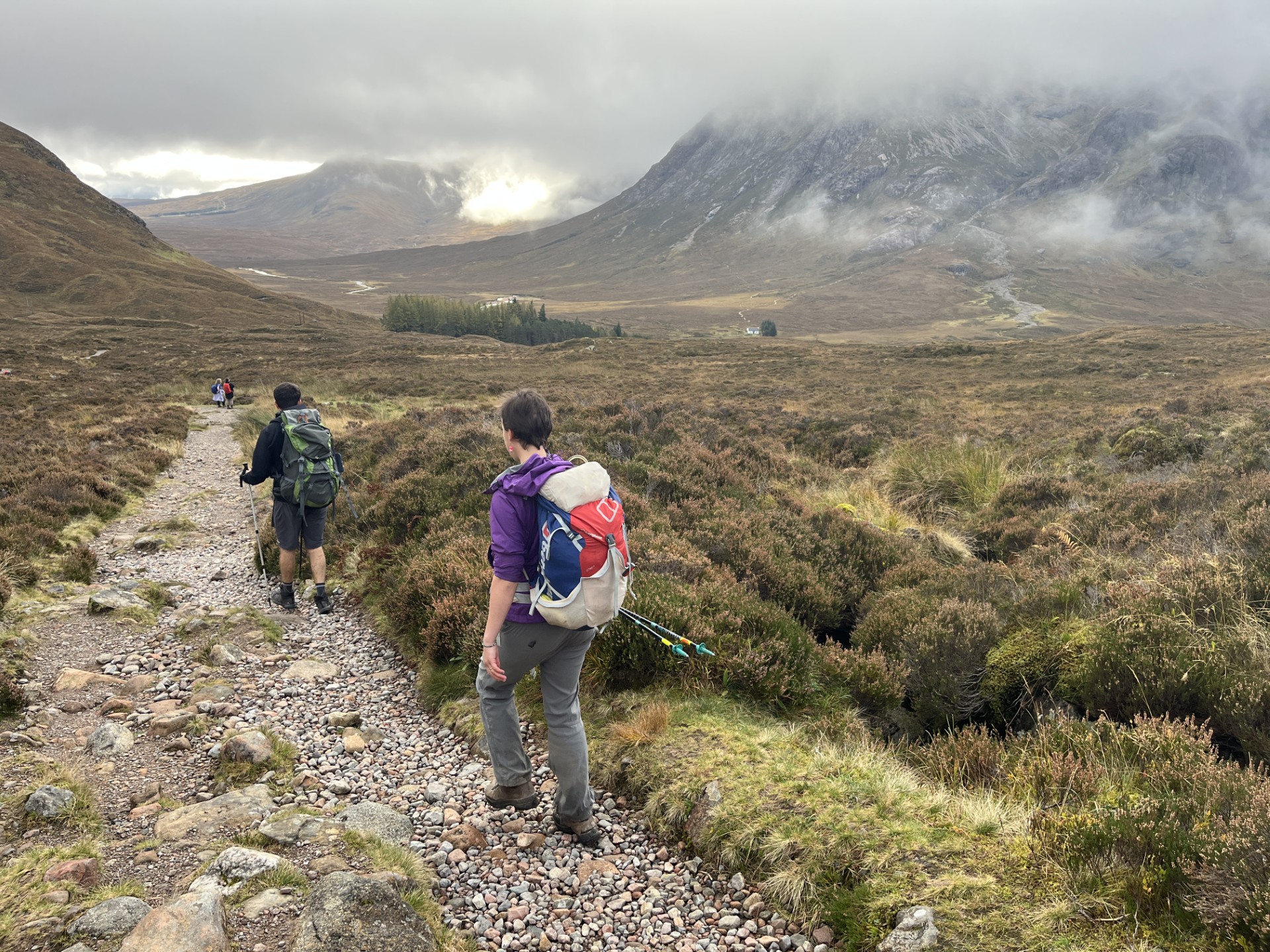 Walkers on the West Highland Way National Trail