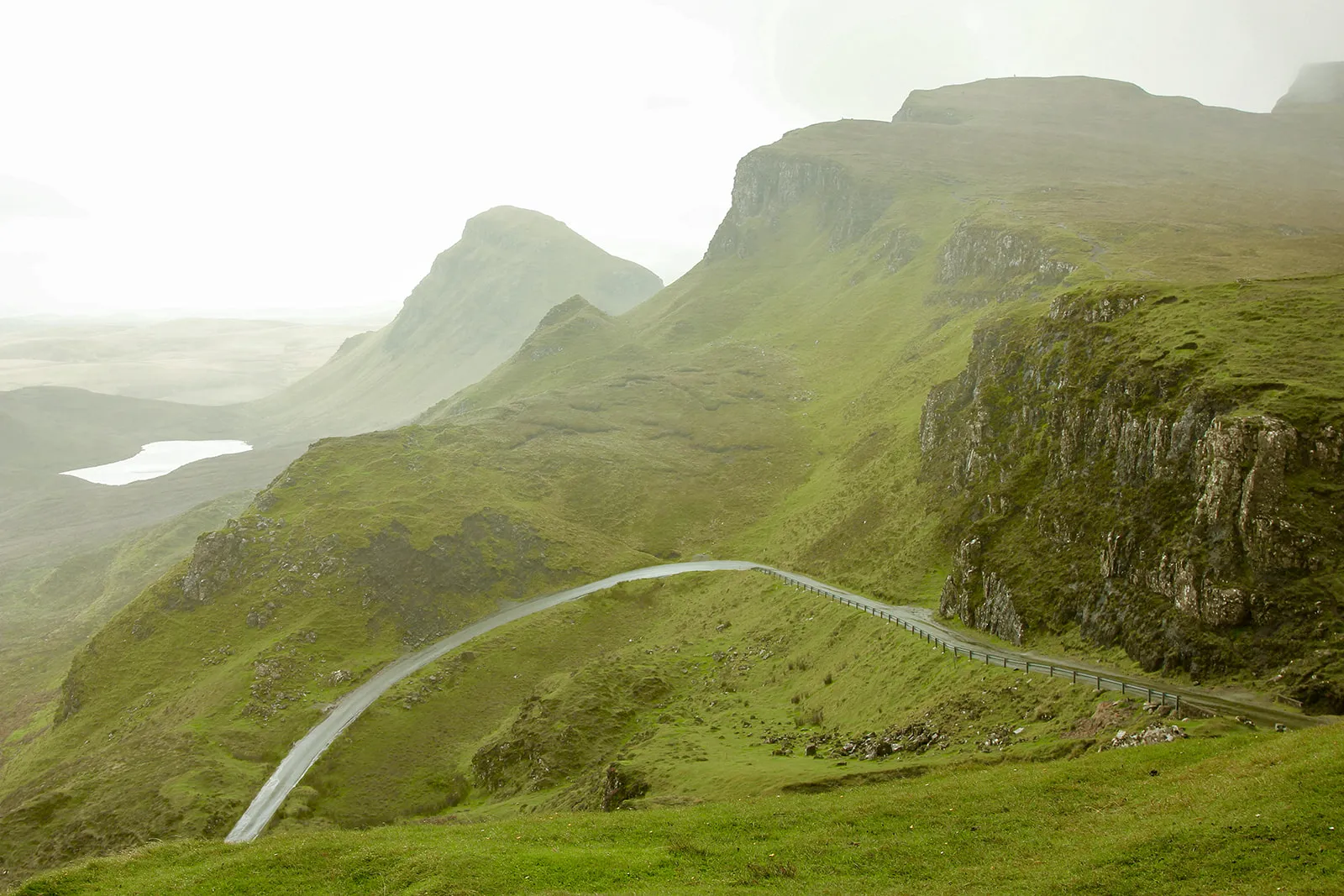 Green mountain landscape with nature.