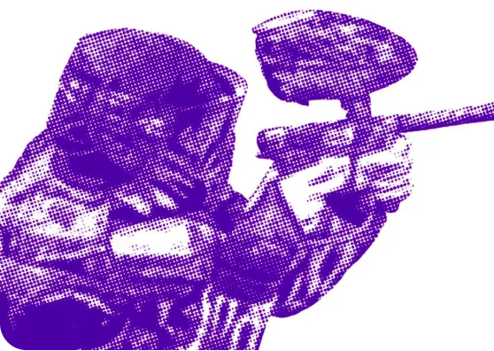 élément graphique joueur paintball