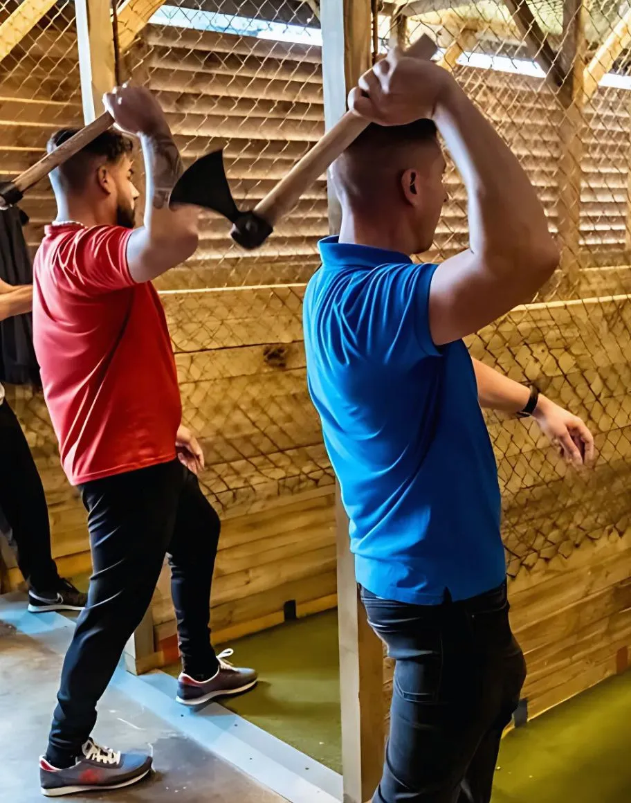 Lancer de haches hommes